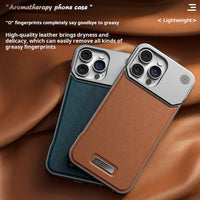Funda de Cuero Magnética para iPhone — Antigolpes y Compatible con MagSafe (iPhone 11 al 17 Pro Max)