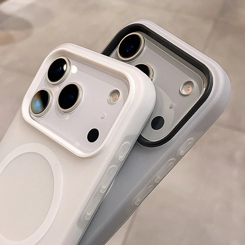 Funda magnética para teléfono — Protege contra caídas y funciona con cargadores inalámbricos.