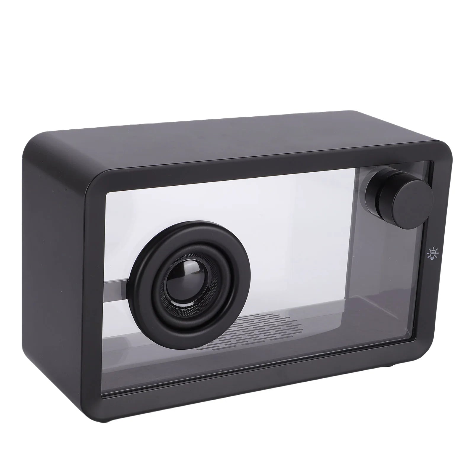 Bocina Bluetooth Transparente — Sonido Potente, Luces RGB y Diseño Inalámbrico Portátil