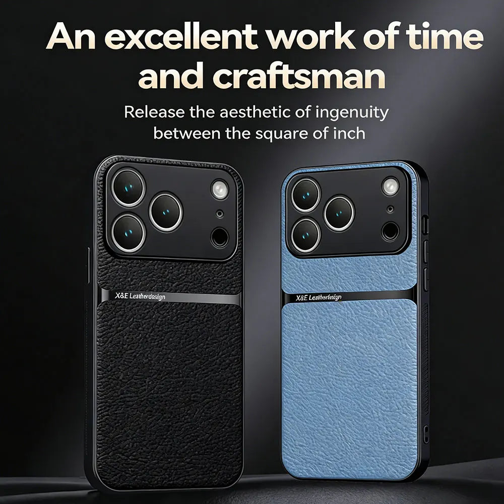 Funda de Cuero Magnética y Antigolpes para iPhone 17 / 17 Air / 17 Pro Max