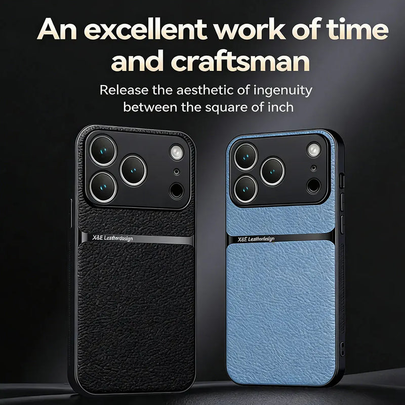 Funda de Cuero Magnética y Antigolpes para iPhone 17 / 17 Air / 17 Pro Max