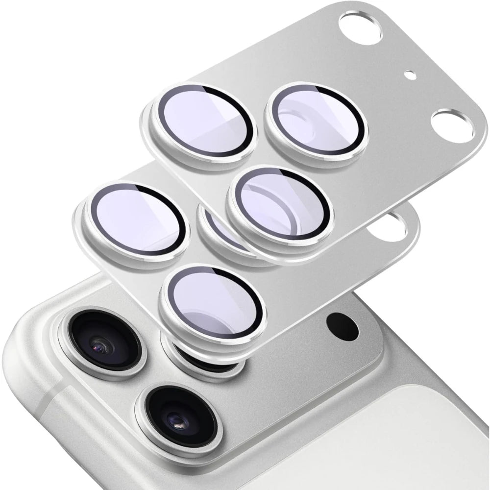 Protector de lente de cámara para iPhone 17 Pro Max | Cristal templado 9H – Paquete de 2