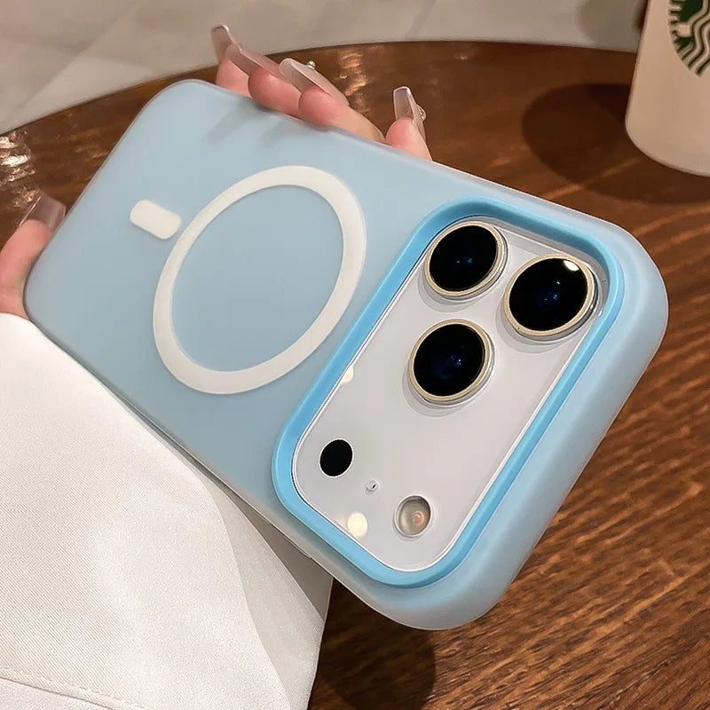 Funda magnética para teléfono — Protege contra caídas y funciona con cargadores inalámbricos.