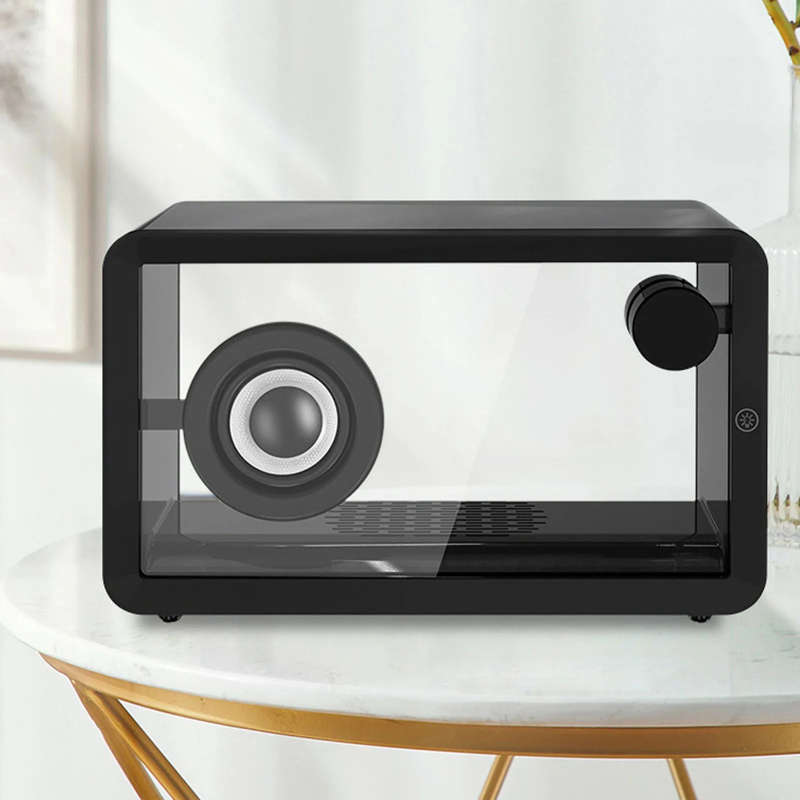 Bocina Bluetooth Transparente — Sonido Potente, Luces RGB y Diseño Inalámbrico Portátil