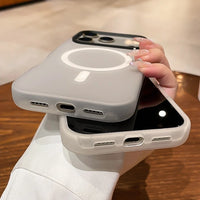 Funda magnética para teléfono — Protege contra caídas y funciona con cargadores inalámbricos.